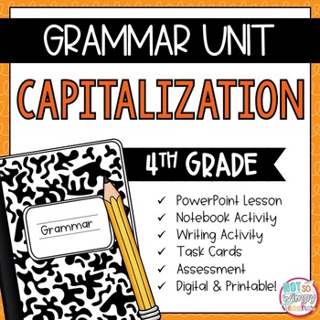 Preview of Grammar Fourth Grade Activities: Capitalization