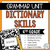Grammar Fourth Grade Activities: Dictionary Skills