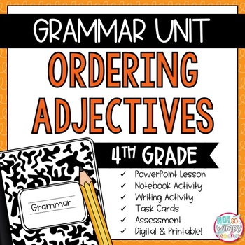 Preview of Grammar Fourth Grade Activities: Ordering Adjectives