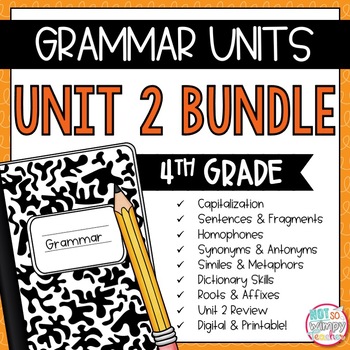 Preview of Grammar Fourth Grade Activities: Unit 2