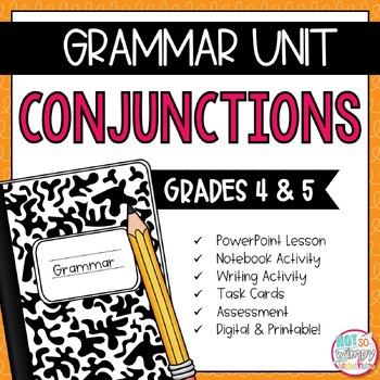 Preview of Grammar Fourth and Fifth Grade Activities: Conjunctions