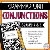 Grammar Fourth and Fifth Grade Activities: Conjunctions