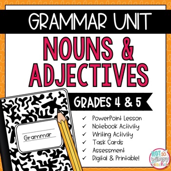 Preview of Grammar Fourth and Fifth Grade Activities: Nouns and Adjectives