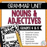 Grammar Fourth and Fifth Grade Activities: Nouns and Adjectives