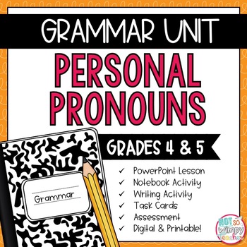Preview of Grammar Fourth and Fifth Grade Activities: Personal Pronouns