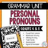 Grammar Fourth and Fifth Grade Activities: Personal Pronouns