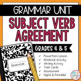 Grammar Fourth and Fifth Grade Activities: Subject-Verb Agreement