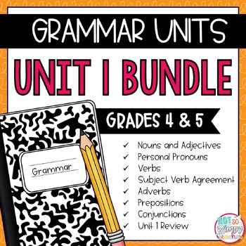 Preview of Grammar Fourth and Fifth Grade Activities: Unit 1