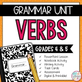 Grammar Fourth and Fifth Grade Activities: Verbs