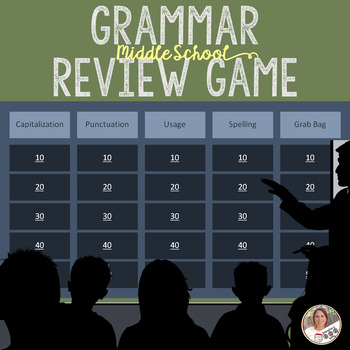 Preview of Grammar Review Game-Middle School/Great for beginning of the year!!