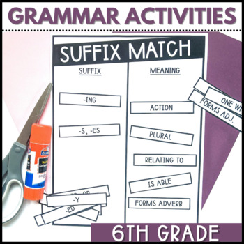 Preview of Grammar Games and Activities - 6th Grade - Grammar Mini Lessons