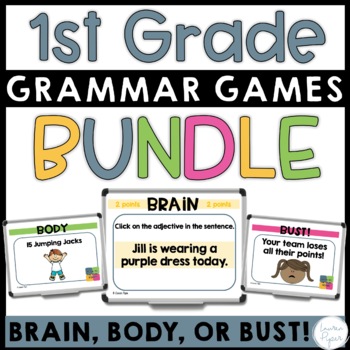 Preview of Grammar Games for 1st Grade BUNDLE