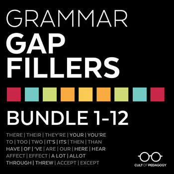 Preview of Grammar Gap Fillers: Bundle 1-12