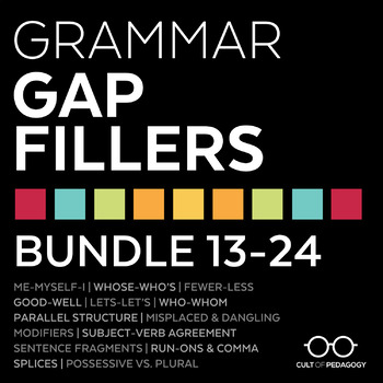 Preview of Grammar Gap Fillers: Bundle 13-24