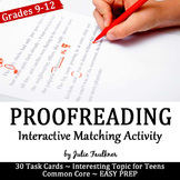 Proofreading & Editing Sorting Grammar Game, HS Dropouts