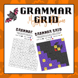 Grammar Grid - Mystery Picture (Bat) | Halloween Activities