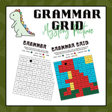 Grammar Grid - Mystery Picture (Dinosaur) | End of Year Ac