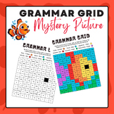 Grammar Grid - Mystery Picture (Fish) | Summer Activities