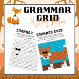 Grammar Grid - Mystery Picture (Fox) | End of The Year Activities