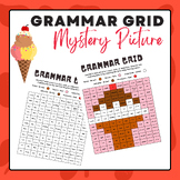 Grammar Grid - Mystery Picture (Ice Cream) | Summer Activities