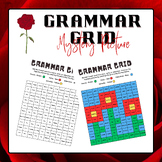 Grammar Grid - Mystery Picture (Rose) | Spring Activities