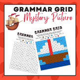 Grammar Grid - Mystery Picture (Sailing Ship) | Summer Activities