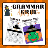 Grammar Grid - Mystery Picture (Witch) | Halloween Activities