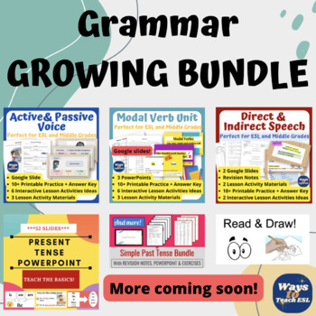 Grammar | Growing Bundle | Unit, Activities, Revision Notes, Practice