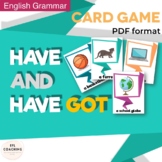 Grammar Have/Have Got Drilling Cards + 8 Games' Ideas