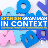 Grammar In Context BUNDLE: Guided notes + Readings in Spanish