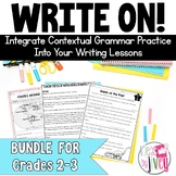 Grammar In Context Writing Lessons GROWING BUNDLE for 2nd 