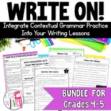 Grammar In Context Writing Lessons GROWING BUNDLE for 4th 