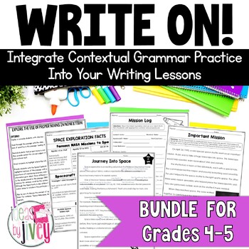 Preview of Grammar In Context Writing Lessons GROWING BUNDLE for 4th / 5th Grade