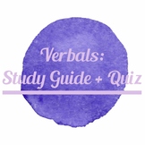 Grammar Instruction: Verbals Study Guide & Quiz
