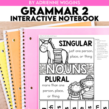 Preview of Grammar Interactive Notebook 2nd Edition (Google Classroom & PDF)