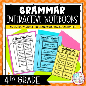 Preview of Grammar Interactive Notebook Activities for Fourth Grade