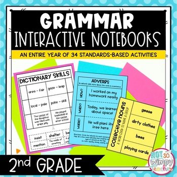 Preview of Grammar Interactive Notebook Activities for Second Grade