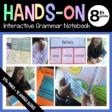Grammar Interactive Notebook Eighth Grade with Scaffolded 