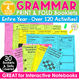 Grammar Interactive Print & Fold Booklets MEGA Bundle 4th Grade