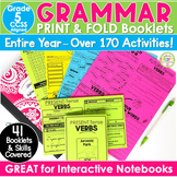 Grammar Interactive Notebook Print & Fold Booklets YEARLON