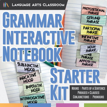 Preview of Grammar Interactive Notebook Starter Kit