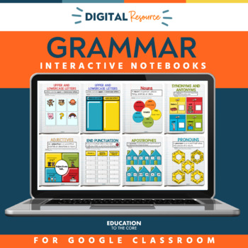 Preview of Grammar Interactive Notebooks | Grammar Practice | Grammar Review | Adjectives