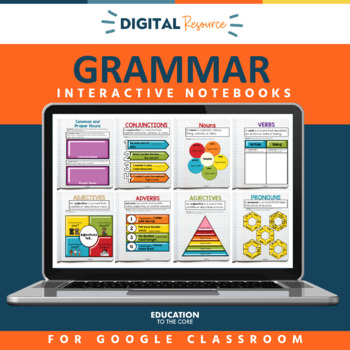 Preview of Grammar Interactive Notebooks | Parts of Speech | Grammar Review | Adjectives