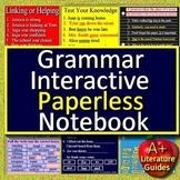 Grammar Interactive Notebook - Digital Activities - Intera