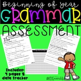 Beginning of the Year- Grammar Assessment