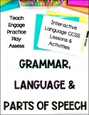 Grammar, Language & Parts of Speech BINDER Covers | Clicka