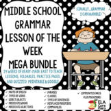 Grammar Lesson of the Week Bundle ~Middle School ELA Printable and Google!