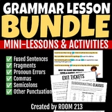 Grammar Lessons & Activities Bundle