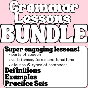 Preview of Grammar Lessons Bundle