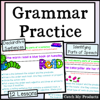 Preview of Grammar Practice Activities for PROMETHEAN Board